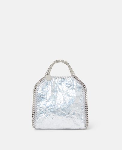 Borsa tote mini metallizzata effetto screpolato Falabella, Donna - Stella McCartney - Modalova