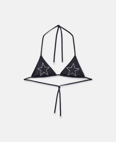 Top bikini a triangolo con stelle di strass, Donna, , Taglia: M - Stella McCartney - Modalova