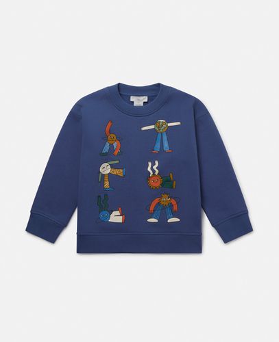 Cosmic Cowboy Graphic Sweatshirt, Woman, , Size: 10 - Stella McCartney - Modalova