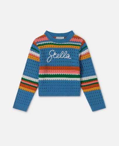 Stella Embroidered Crochet Jumper, , Size: 5 - Stella McCartney - Modalova