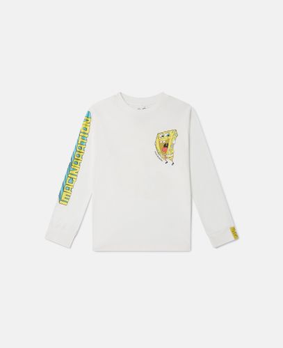 Sponge Bob Graphic Long Sleeve T-Shirt, Woman, , Size: 4 - Stella McCartney - Modalova