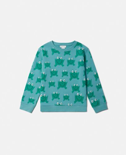 Frog Print Crewneck Sweatshirt, , Size: 6 - Stella McCartney - Modalova
