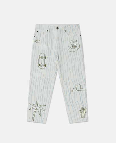 Skateboard Print Jeans, , Size: 8 - Stella McCartney - Modalova