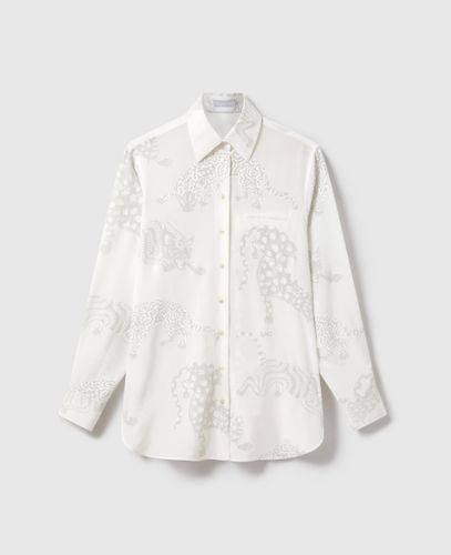 Camicia Oversize Motivo Leopardo, , Taglia: 36 - Stella McCartney - Modalova