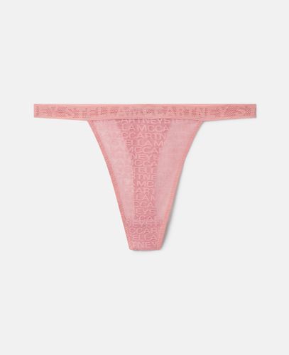 Monogram Mesh String Briefs, Woman, , Size: L - Stella McCartney - Modalova