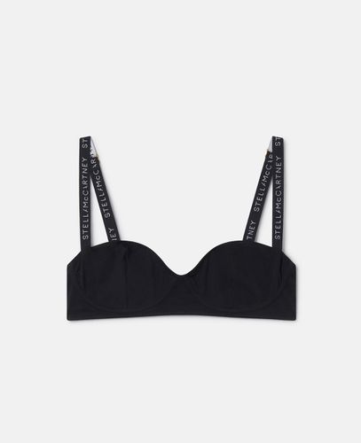 Reggiseno con fascia con logo e coppa morbida con ferretto, Donna, , Taglia: M - Stella McCartney - Modalova