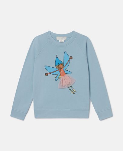 Felpa girocollo con grafica fata, , Taglia: 4 - Stella McCartney - Modalova
