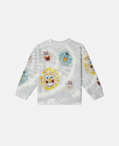 Felpa Tie-Dye con Grafica Sponge Bob, Donna, , Taglia: 14 - Stella McCartney - Modalova