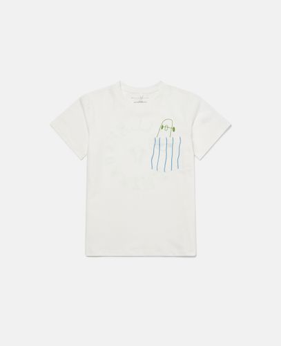 Skateboard Graphic T-Shirt, Donna, , Taglia: 4 - Stella McCartney - Modalova