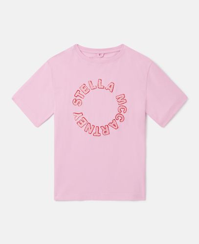 Medallion Logo T-Shirt, Donna, , Taglia: 10 - Stella McCartney - Modalova