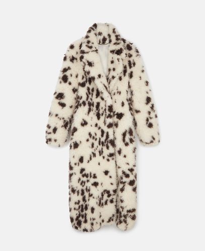 Cappotto teddy lungo con stampa Appaloosa, Donna, , Taglia: 40 - Stella McCartney - Modalova