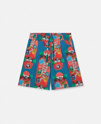 Skateboard Print Shorts, /, Size: 3 - Stella McCartney - Modalova