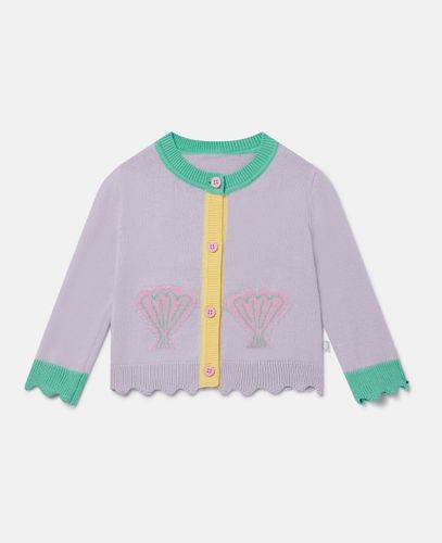 Cardigan con tasca a conchiglia, Donna, , Taglia: 6m - Stella McCartney - Modalova