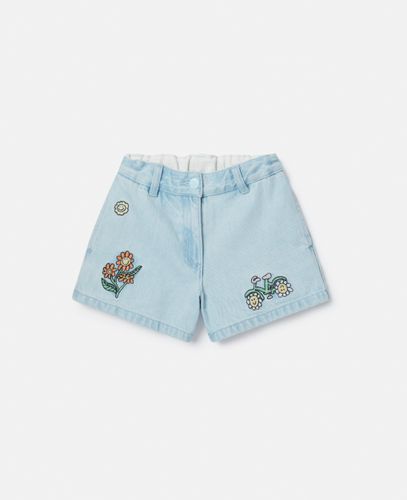 Woodland Friends Denim Shorts, Woman, , Size: 6 - Stella McCartney - Modalova