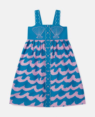 Seashell Wave Print Cami Dress, Woman, , Size: 10 - Stella McCartney - Modalova