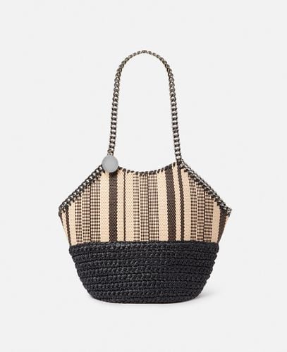 Falabella Medium Striped Raffia Tote, Woman - Stella McCartney - Modalova