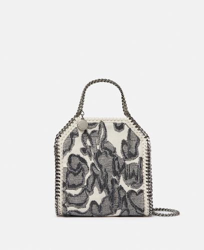 Borsa tote micro con stampa falena Falabella, Donna, Écru/ - Stella McCartney - Modalova