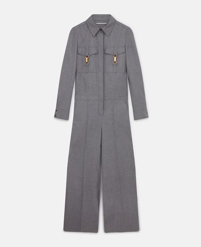 Jumpsuit aus Wolle mit Spange, Frau, , Größe: 40 - Stella McCartney - Modalova