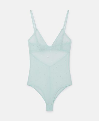 Body aus Mesh mit Strasskristallen, Frau, , Größe: M - Stella McCartney - Modalova