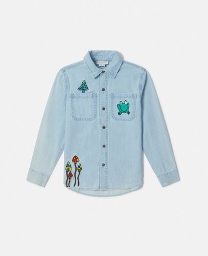 Woodland Friends Denim Shirt, , Size: 8 - Stella McCartney - Modalova
