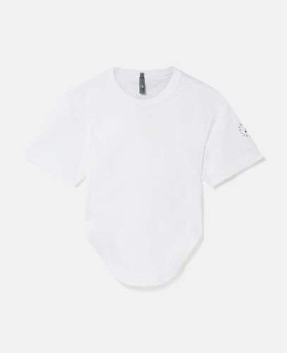 T-Shirt con Orlo Curvo Sportswear TrueLife, Donna, , Taglia: M - Stella McCartney - Modalova