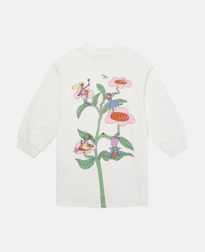 Fairies Print Crewneck Sweatshirt Dress, , Size: 8 - Stella McCartney - Modalova