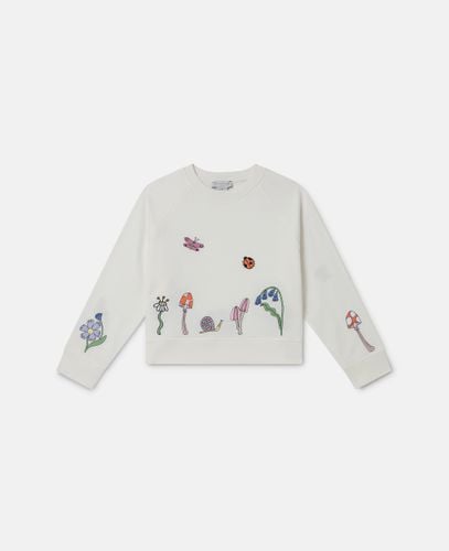 Woodland Friends Cropped Jumper, Woman, , Size: 8 - Stella McCartney - Modalova