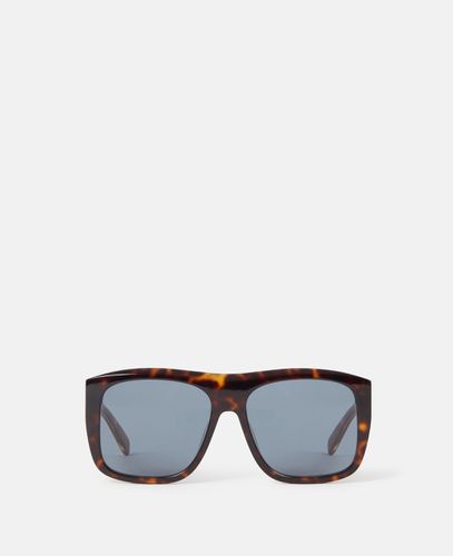 Quadratische Sonnenbrille mit geradem Steg, Frau - Stella McCartney - Modalova