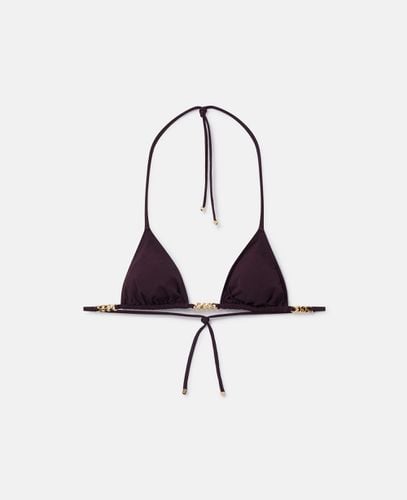 Top bikini a triangolo con catena Falabella, Donna, , Taglia: L - Stella McCartney - Modalova