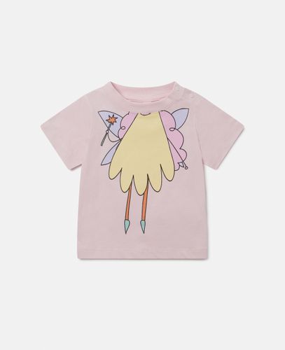 Fairy Graphic Crewneck T-Shirt, Woman, , Size: 9m - Stella McCartney - Modalova