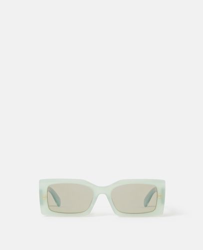 Logo-Engraved Rectangular Sunglasses, - Stella McCartney - Modalova