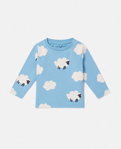 Sheep Pattern Long-Sleeve T-Shirt, Woman, , Size: 24m - Stella McCartney - Modalova