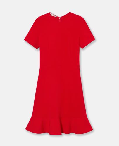 Frilled Short Sleeve Midi Dress, Woman, , Size: 44 - Stella McCartney - Modalova