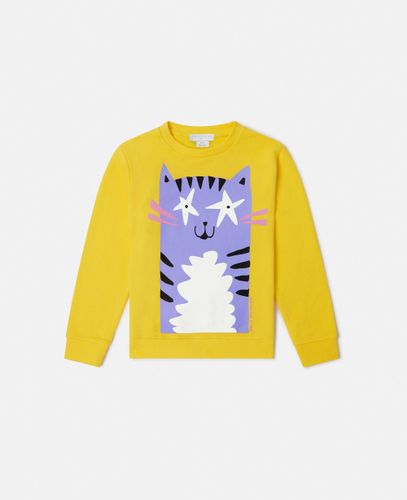 Felpa con Grafica Gatto, , Taglia: 5 - Stella McCartney - Modalova