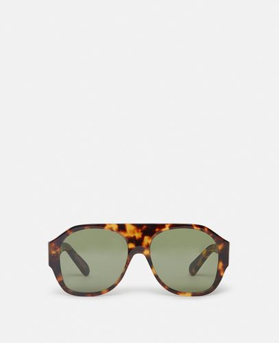 Logo Chunky Aviator Sunglasses, Donna - Stella McCartney - Modalova