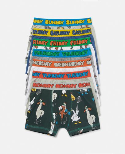 Er-Pack Boxershorts mit Bauernhof-Motiven, Frau, , Größe: 3 - Stella McCartney - Modalova