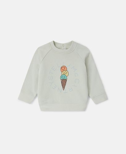 Ice Cream Graphic Long Sleeve T-Shirt, Woman, , Size: 18m - Stella McCartney - Modalova