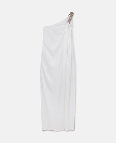 Falabella Crystal Chain Double Satin One-Shoulder Gown, Woman, , Size: 42 - Stella McCartney - Modalova