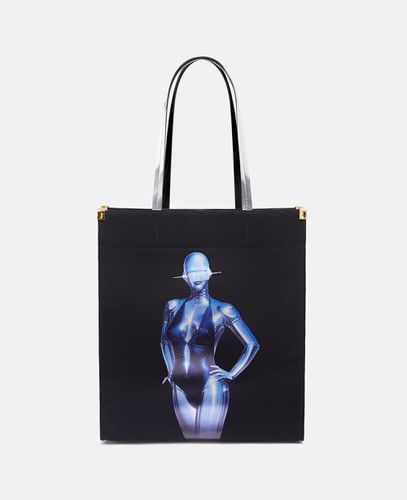 Tote Bag aus Biobaumwoll-Canvas mit Sexy Robot-Grafik, Frau - Stella McCartney - Modalova
