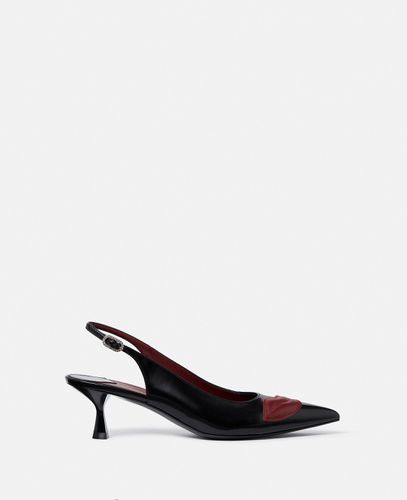 Elsa Lip Appliqué Kitten Heels, Woman, , Size: 38 - Stella McCartney - Modalova