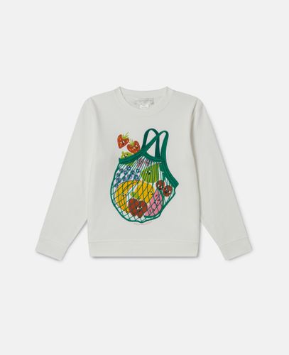 Felpa con Grafica Cesto di Frutta, Donna, , Taglia: 2 - Stella McCartney - Modalova