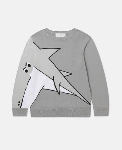 Shark Motif Jumper, Donna, , Taglia: 2 - Stella McCartney - Modalova