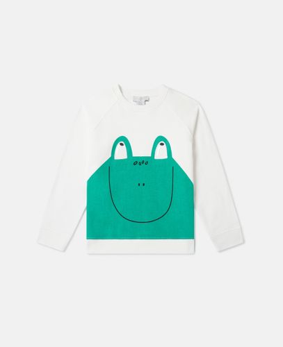 Frog Graphic Crewneck Sweatshirt, /, Size: 4 - Stella McCartney - Modalova