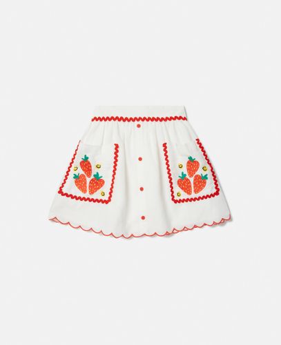 Strawberry Embroidered Scalloped Trim Skirt, /, Size: 2 - Stella McCartney - Modalova