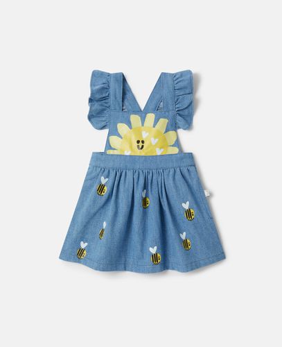 Bumblebee Print Chambray Pinafore Dress, Woman, , Size: 12m - Stella McCartney - Modalova