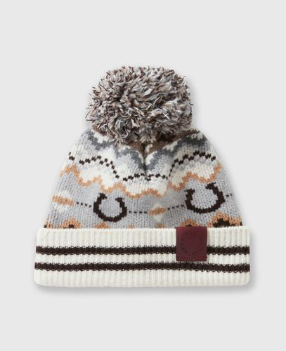 Berretto a Coste Fairisle con Logo, Donna - Stella McCartney - Modalova