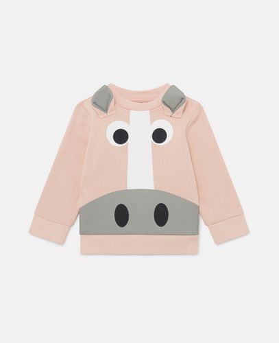 Horse Graphic Sweatshirt, Woman, , Size: 24m - Stella McCartney - Modalova