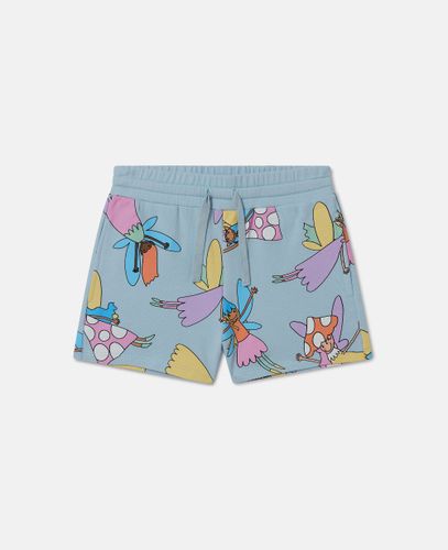 Fairies Print Drawstring Shorts, Woman, , Size: 6 - Stella McCartney - Modalova