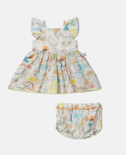 Summer Doodles Print Dress and Bloomers Set, Woman, , Size: 9m - Stella McCartney - Modalova