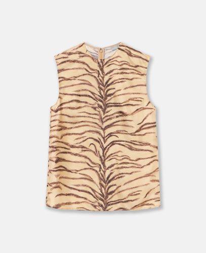 Aermelloses Top mit Tiger Print, Frau, , Größe: 42 - Stella McCartney - Modalova